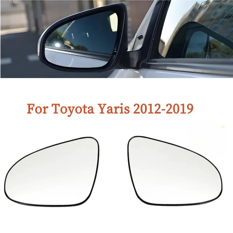 

Стекло зеркала заднего вида с передним приводом и боковым крылом для Toyota Yaris 2012-2019, стекло зеркала заднего вида с подогревом автомобиля