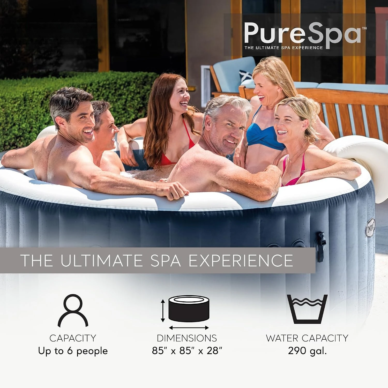 6-Personen Runder Aufblasbarer – Inflatable Hot Tub Bewertung und Preis