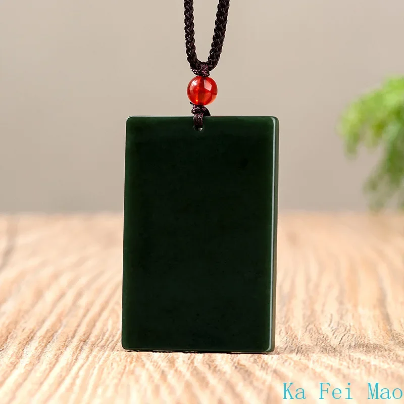 Natural Hotan Jade Moyu Wushi Brand Jade Pendant Fashion Atmosphere Men's Pendant Women's Jade Pendant Jewelry Wholesale