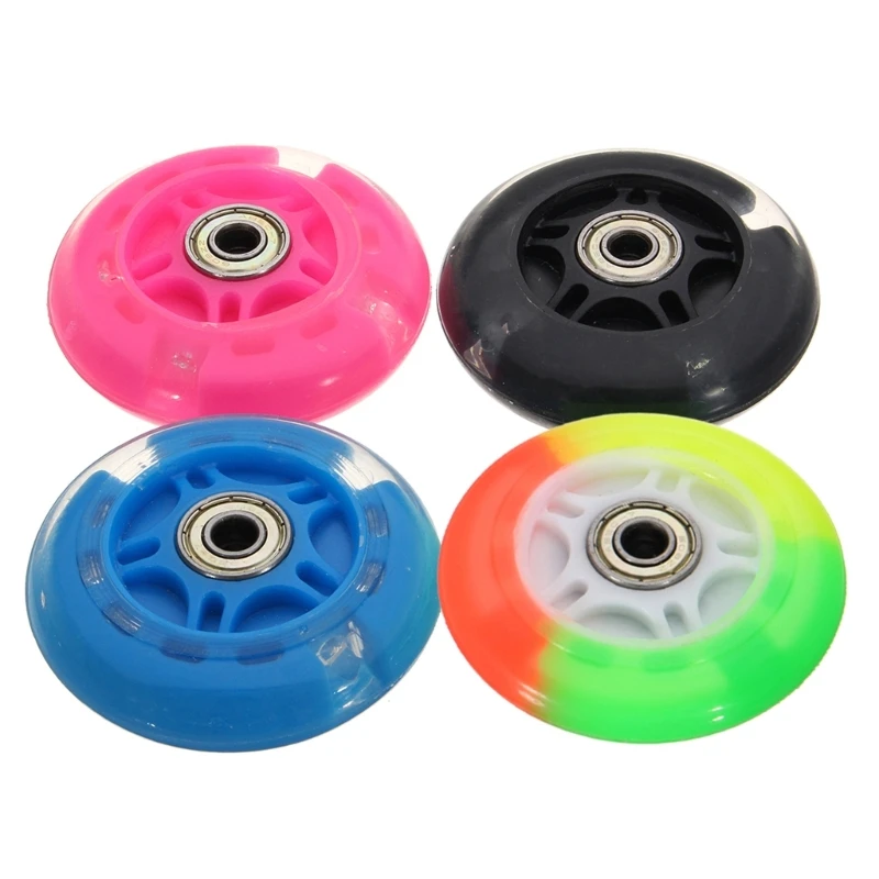 LED Colorful Flashing Scooters Wheel Lighting Skating Wheel Glowing Wheel for Outdoor Fun