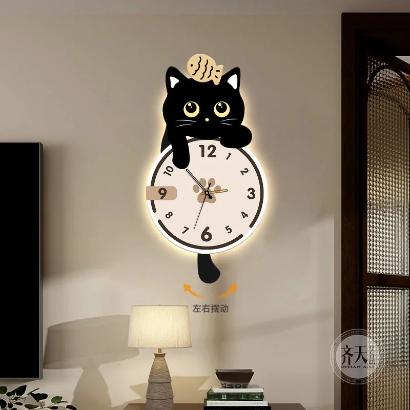 Cute Interior Wall Clocks Living Room Aesthetic Modern Xenomorph Wall Watch Fashion Design Orologio Da Parete Home Decoration