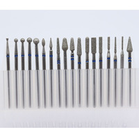 18pcs/Set Nail Drill Bits Diamond Cutters for Manicure Cuticle Burr Milling Cutter for Pedicure Nails Accessories Tools