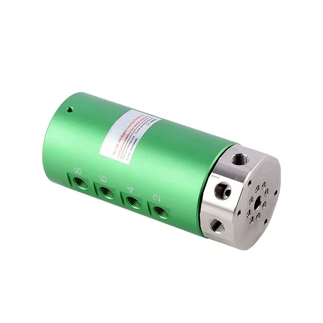 

8 In 8 Out Rotary Joint G1/8" Thread Connection ID 8 OD 56MM Air Pressure 1MPa 360 Degree Rotation Slip Ring By Eayonsy