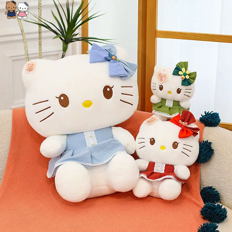 

Новая плюшевая игрушка-подушка Sanrio Hello Kitty, супермягкая, милая, в подарок на день рождения для девочек и детей