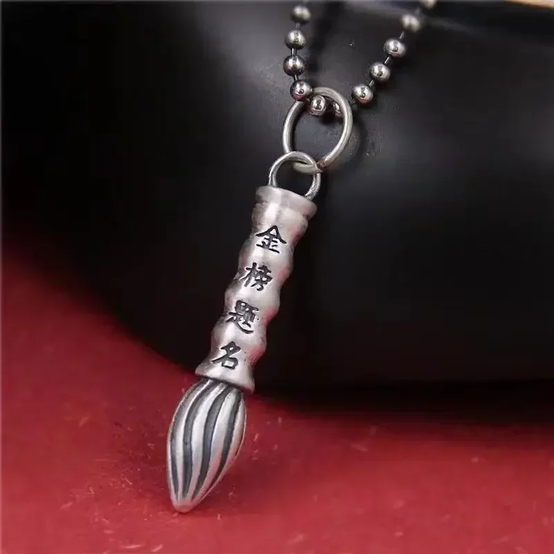 DF New Silver Color Wenchang Pen Retro Male To Improve Grades Carry-on Accessories Send Children Jewelry