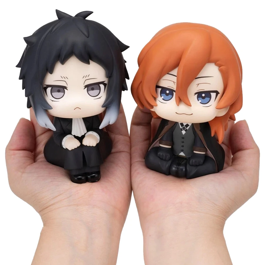 Image of 10cm Bungou Stray Dogs Anime-Figur Look Up Nakajima Atsushi Actionfigur Q-Version Dazai Osamu Figurine PVC Sammlerstücke Spielzeug