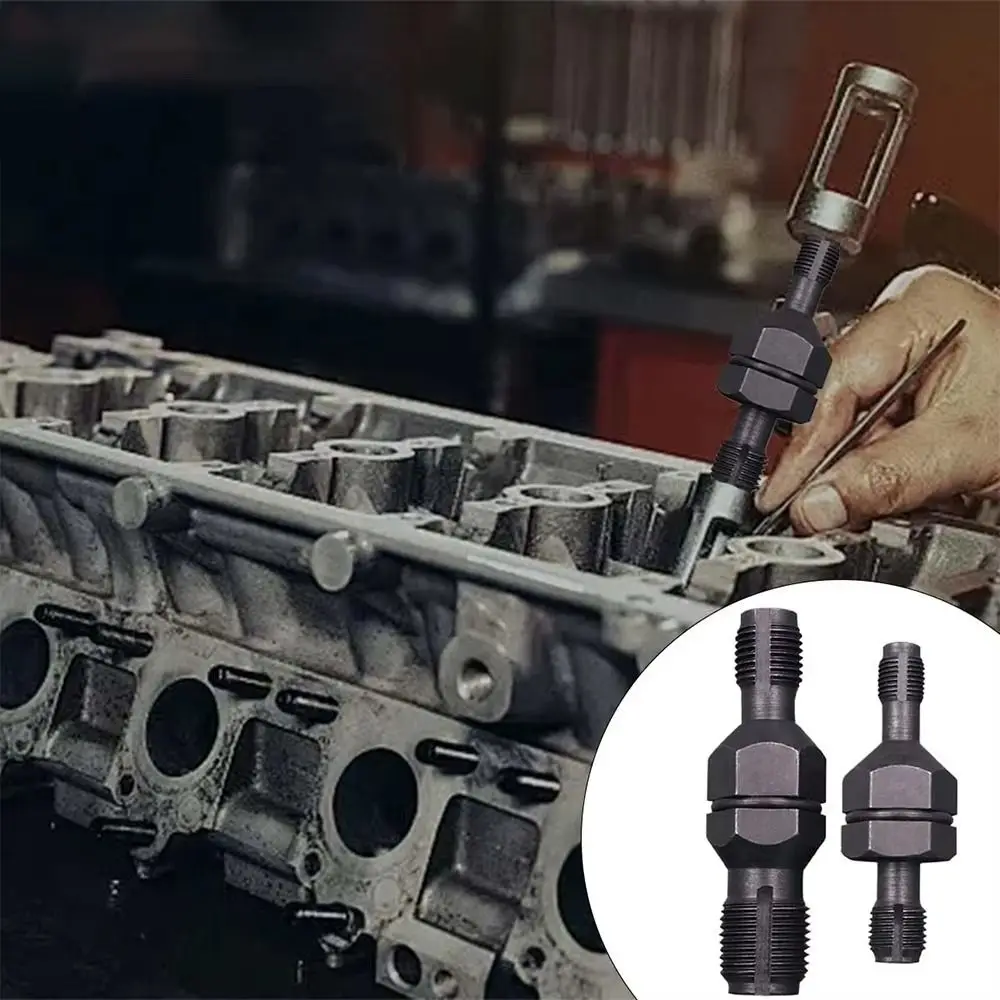 Heavy Duty Spark Plug Thread Chaser Tool Carbon Steel Wear Resistant Thread Repair Tool Spark Plug Double-Ended