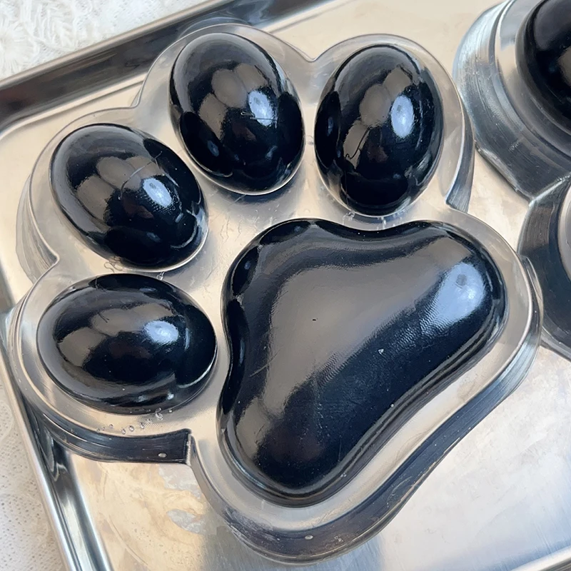 Super Large Squishy Transparent Black Cat Paw Slow Rebound Soft Jelly Pinch Decompression Squeeze Toy Anti Stress Release Toys