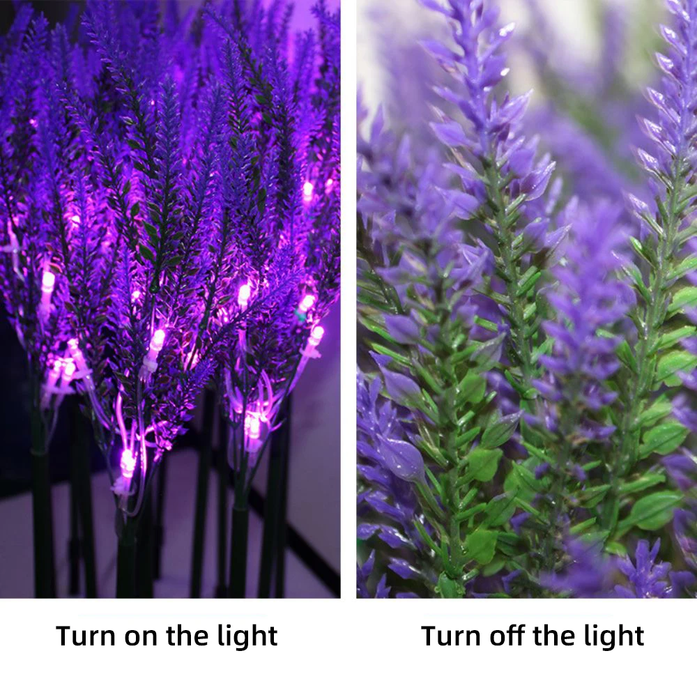 

LED Outdoor Simulation Lawn Lavender Lights Decorative Landscape Garden Reed Ground Lights