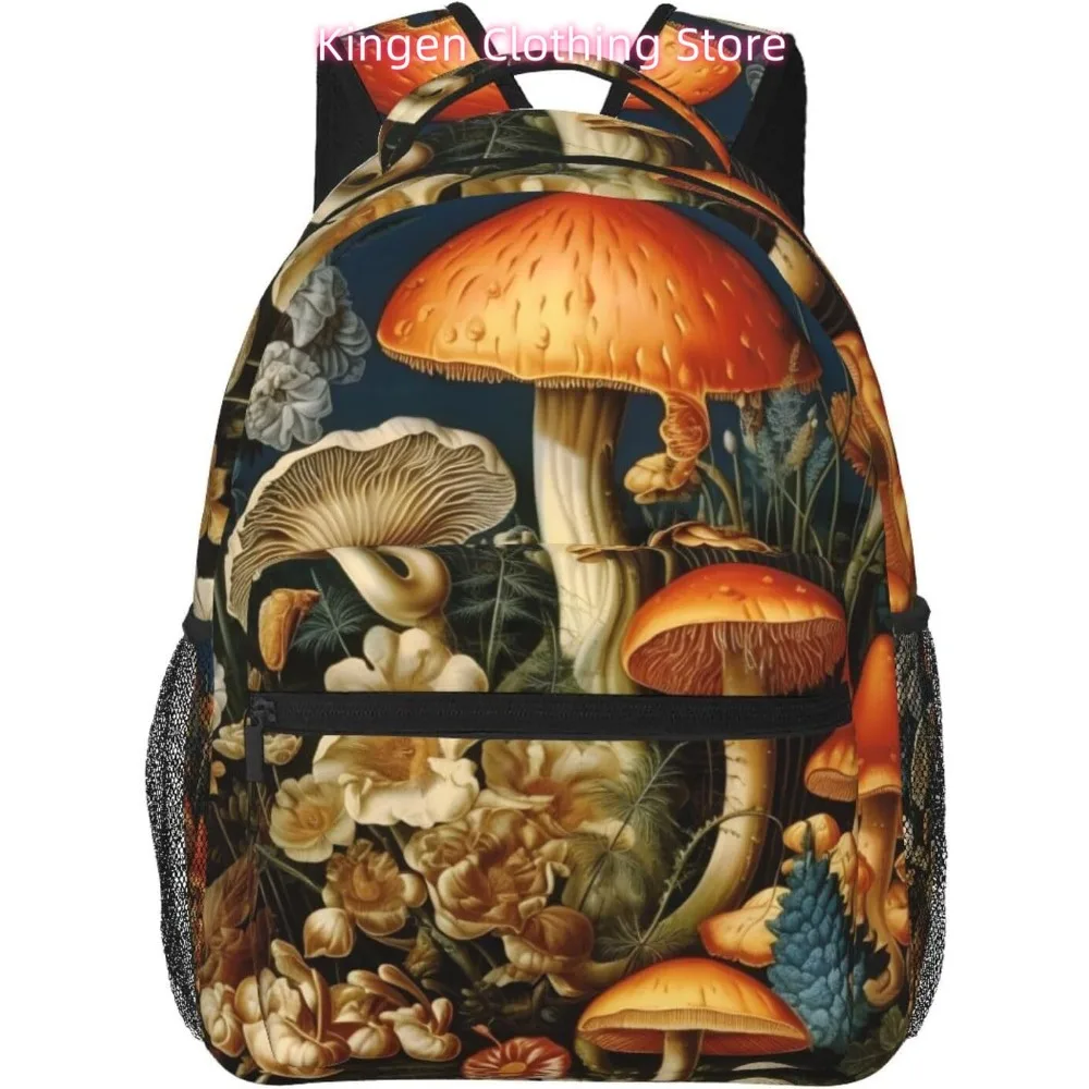 

Сумка для ноутбука «Снова в школу», забавный милый легкий рюкзак с грибами для ноутбука, легкий многоцелевой дорожный повседневный рюкзак унисекс