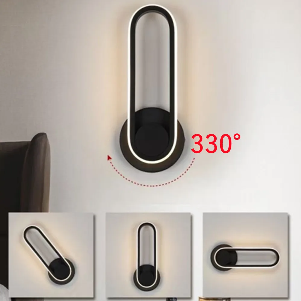 Modern Rotatable LED Wall Light For Aisle Stair Bedroom Bedside Living Dining Room Balcony Indoor Lighting Wall Sconce