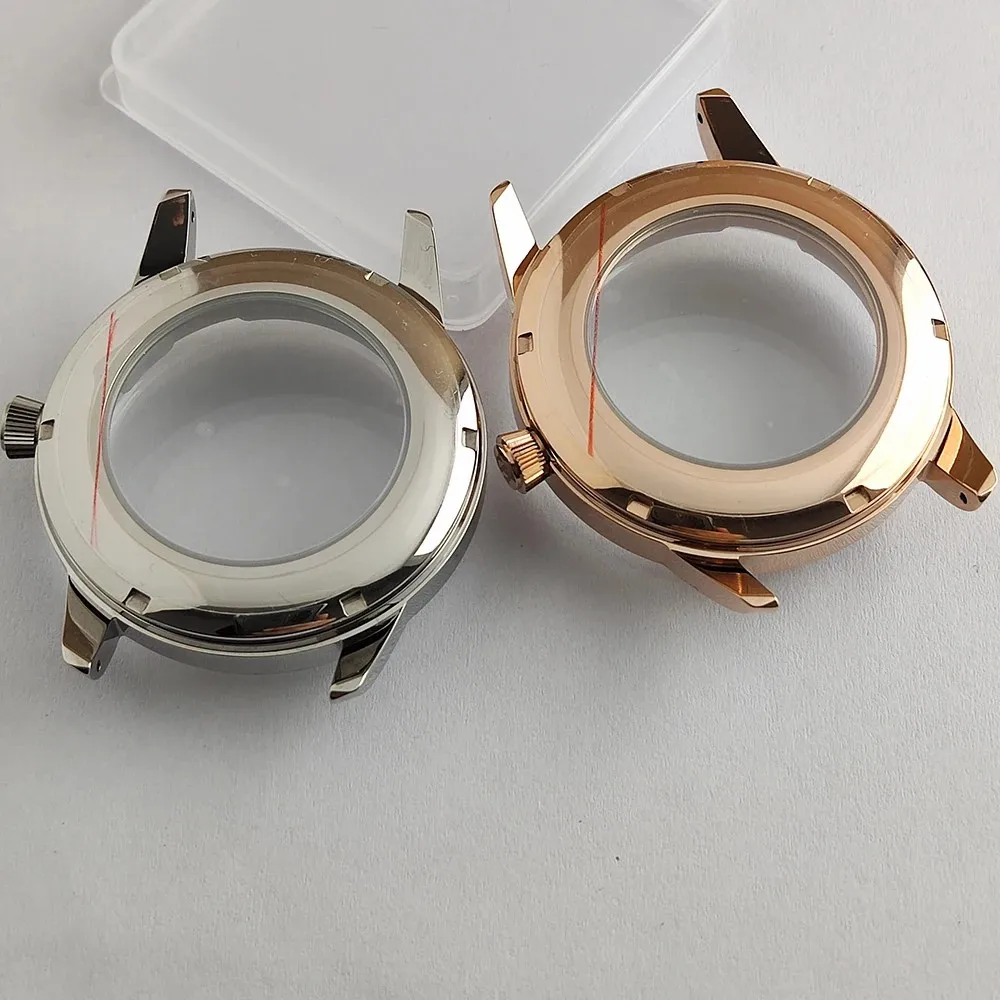 NH35 case 40mm stainless steel case suitable for NH35 movement watch accessories, dial without lumens