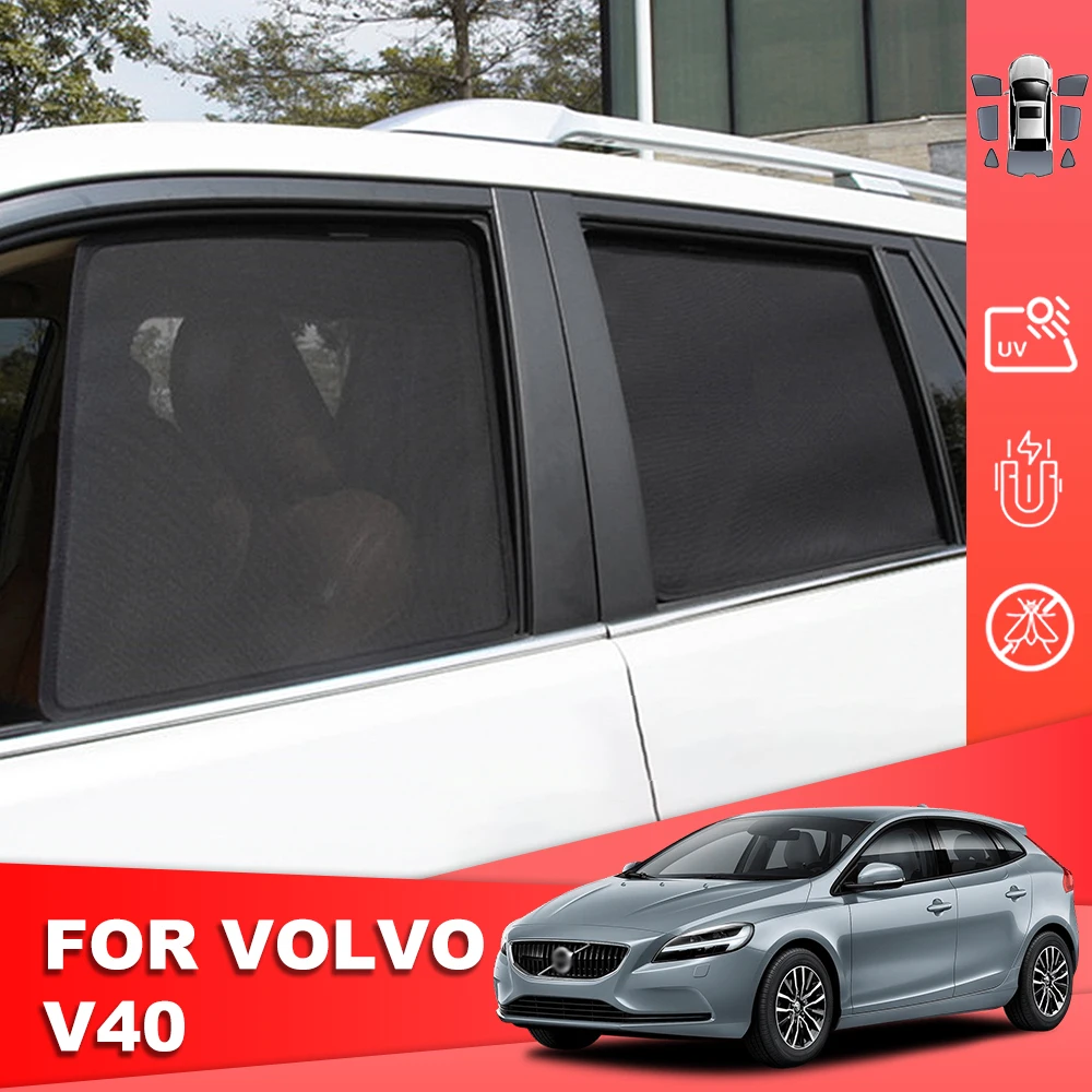 

For Volvo V40 V 40 2013-2019 Magnetic Car Sunshade Shield Front Windshield Frame Curtain Rear Side Baby Window Sun Shade Visor