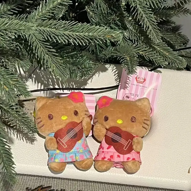 かわいいサンリオハローキティ海辺木琴ぬいぐるみ漫画バックパックペンダントキーホルダーアニメ人形女の子の誕生日ホリデーギフト