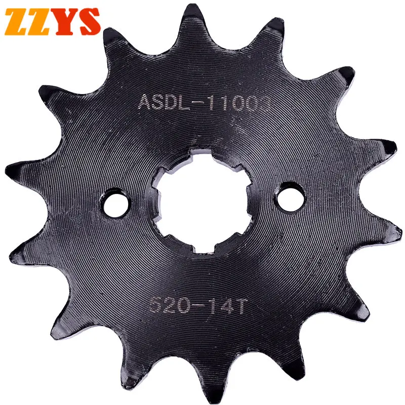 520 14T 14 Tooth Motorcycle Front Sprocket Gear Staring Wheel Cam For Honda CA250 CA250T Rebel CA 250 XL350 XL350R XL 350 250CC