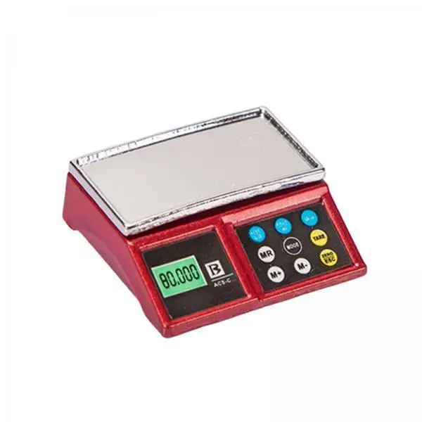 Miniature Alloy Electronic Scale Model Real Simulation Prop for Dollhouse Kitchen Furniture Display