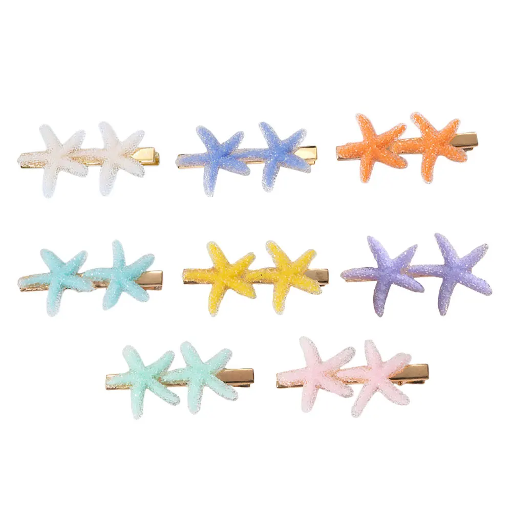 8 قطع من إكسسوارات الشعر بمشبك الانفجارات للفتيات للأطفال، مشابك أظافر بلاستيكية #1