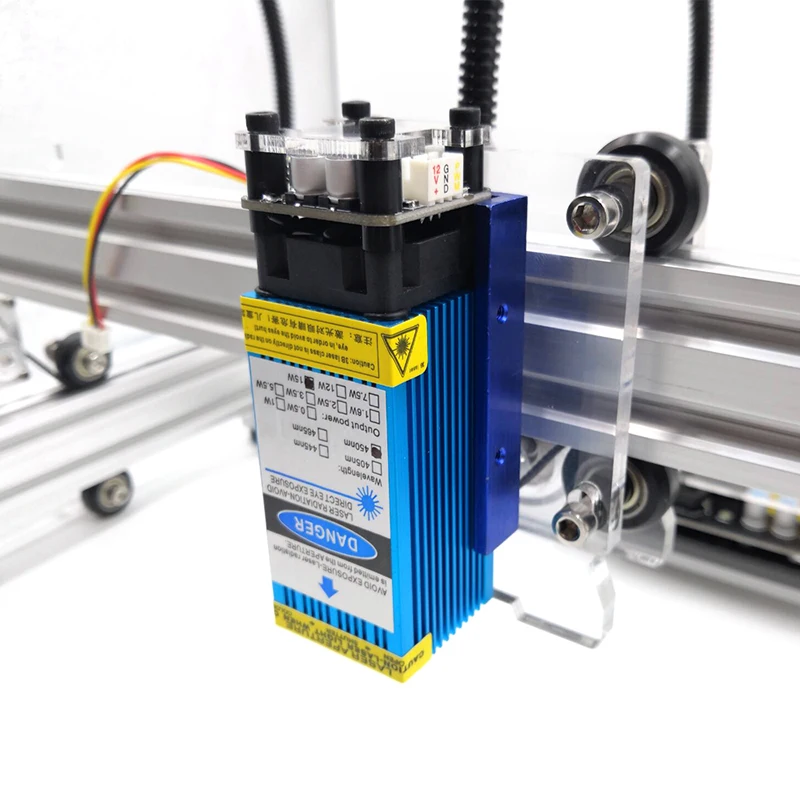 LUNYEE Limited-time Discount 33mm 450nm 15W Fixed Focus Laser Module Diode DIY Laser Head For Wood Acrylic