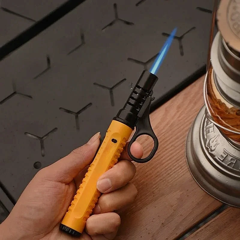 New Flamethrower Inflatable 1300° Outdoor Camping Ignition Portable Lighting Gun Stove Accessories Camping Barbecue Tool