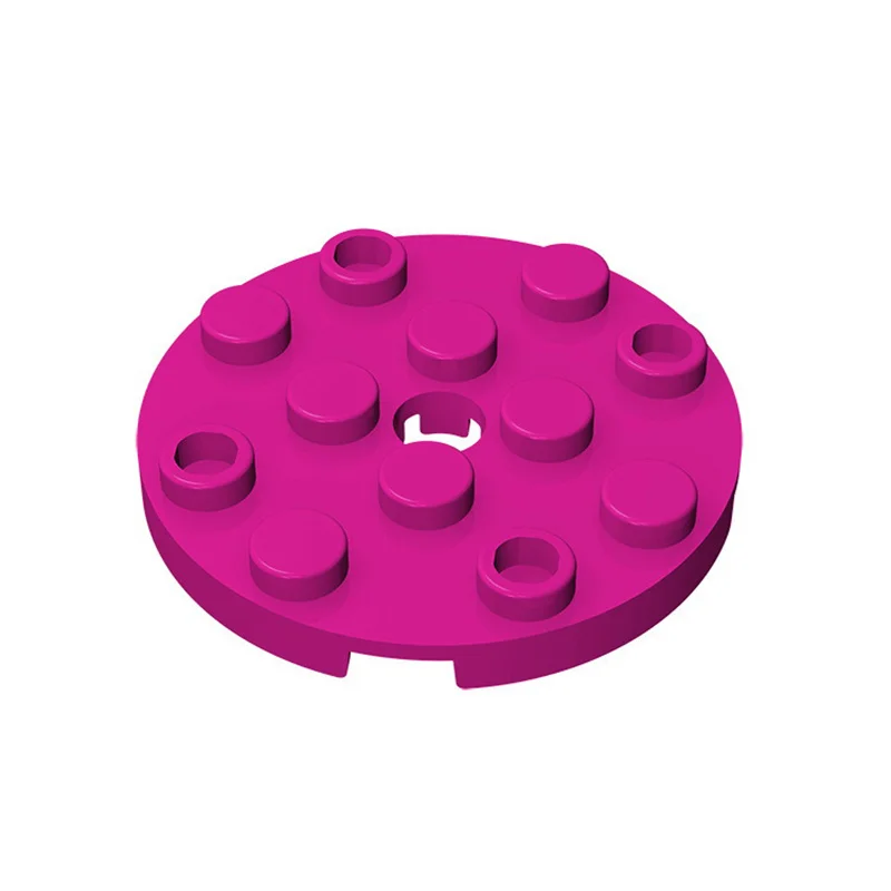 50 Stück 60474 runde Platte 4 x 4 mit Stiftloch Bausteine Spielzeug für technische Bauwerke Kompatible Bauteile Kinder DIY M – Detail 20