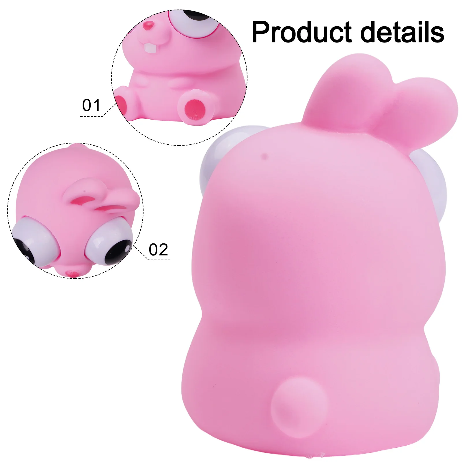 Cute Cartoon Animal Squeeze Toys Soft TPR Stress Relief Fidget Ball For Adults Anxiety Decompression Educationals Gifts