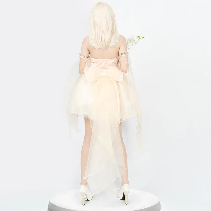 2025 جديد زهرة فستان جنية للنساء تأثيري الخصر التخسيس عارية الذراعين شبكة المرقعة صديرية دائرية فستان منتفخ #3