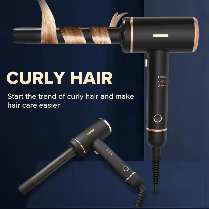 

Electric Hair Curler Wand Set Magic Cold Air Curling Iron 360 Rotating Instant Roller Ceramic Hair Styling Cool Air Curler For