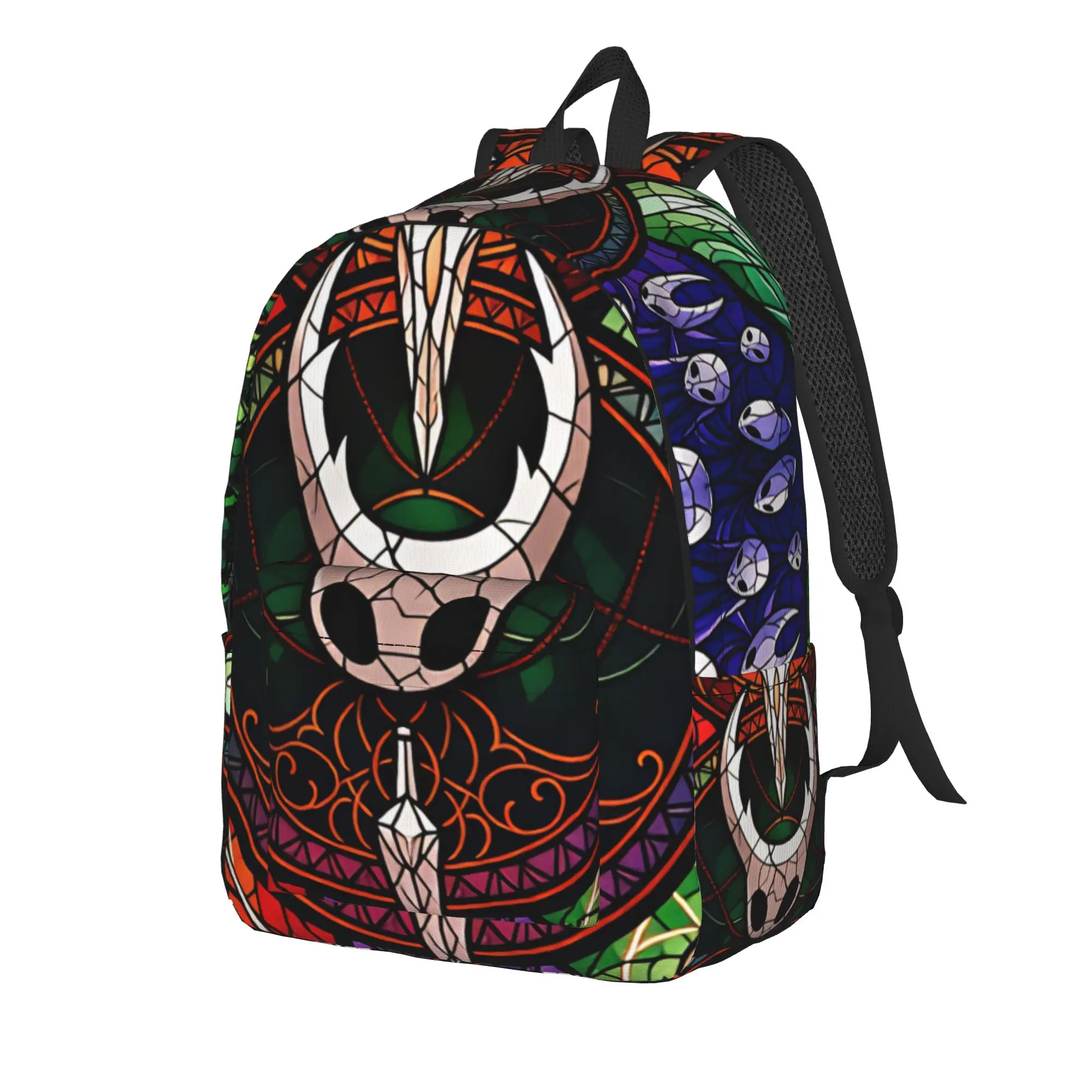 Hornet Hollow Knight Silksong  Backpack  Daily Backpacks Men Kawaii High School Bags Colorful Pattern Rucksack