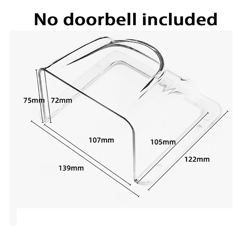 Model 86 Switch Waterproof Cover,Waterproof PC Rain Cover For Door Access Control Keypad Controller Rainproof Cover Durable