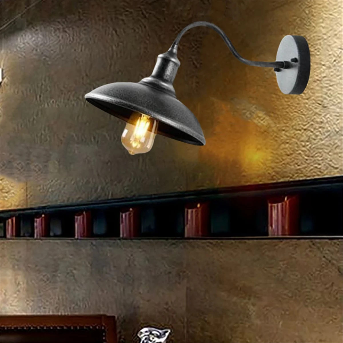 A79I レトロウォールランプロフトレトロインダストリアルスタイル屋外ウォールランプアメリカンシンプルなアイアンウォールランプ屋外防水