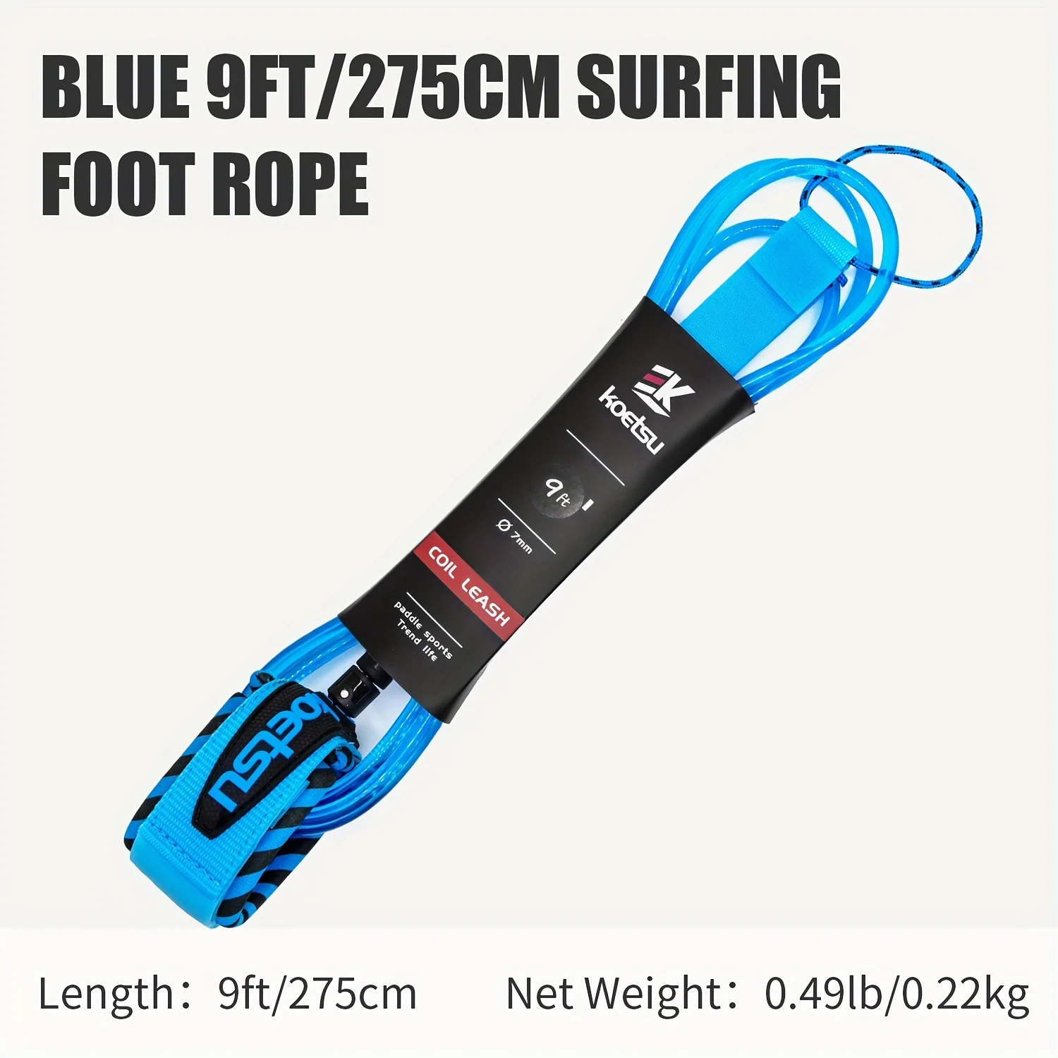 KOETSU Surfbrettleine, Paddle Board gerades Seil, hochwertiges Surfzubehör für Surfbretter und Paddleboards – Detail 6