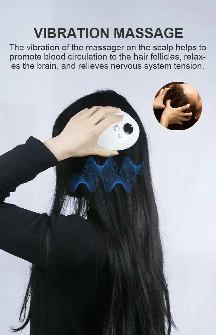 تدليك صحي لفروة الرأس لمنع تساقط الشعر LLLT led EMS IR 850nm LED علاج الشعر مشط فروة الرأس الصحي شحن سريع #5