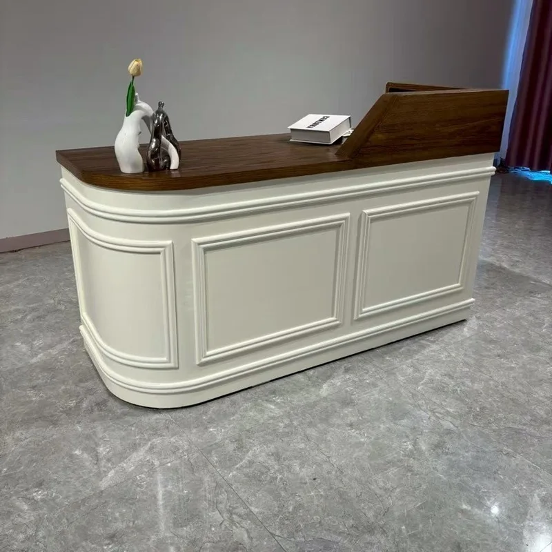 

French clothing store cashier new Chinese beauty salon milk tea shop health center counter light luxury baking paint