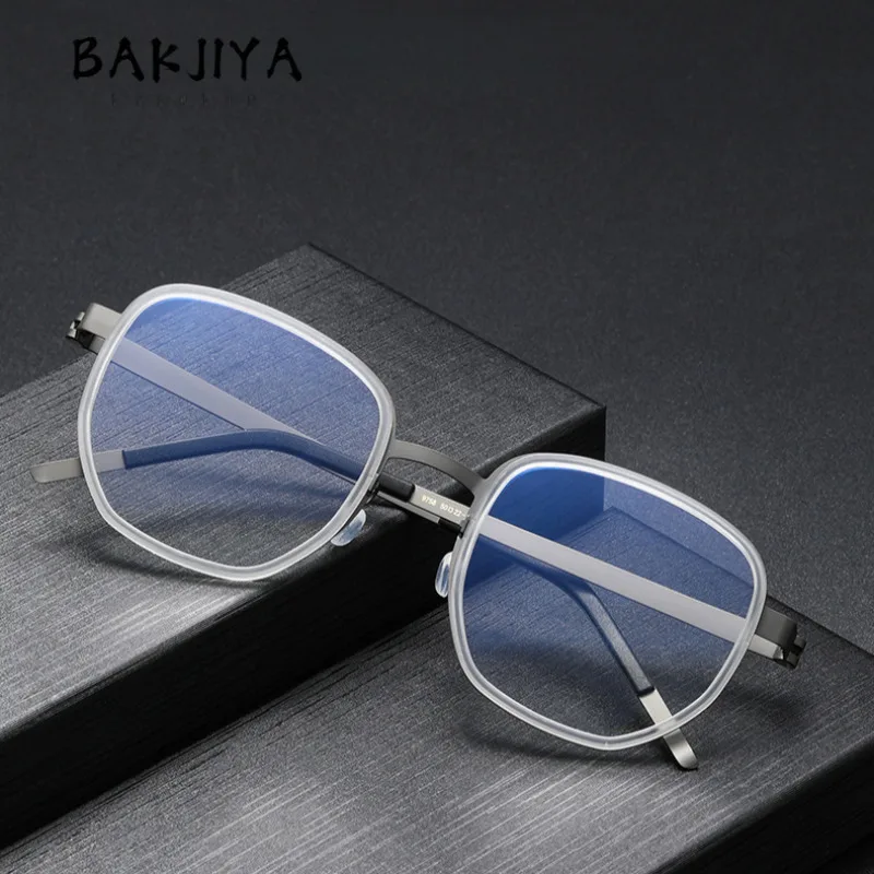 

Denmark Large Frame Ultra-light Pure Titanium Eyeglass Frames Men Myopia Prescription Eyeglasses Women Luxury Designer Eyewear