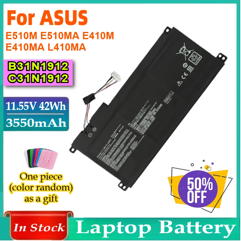 

C31N1912 B31N1912 Laptop Battery for ASUS VivoBook 14-E410MA L410MA E410KA E510MA E510KA F414MA L510MA R522MA E410MA-EK026TS