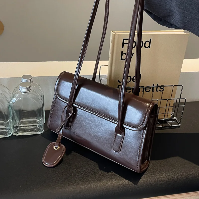 

Квадратная сумка через плечо премиум-класса 2025 года, дизайн подмышек большой вместимости