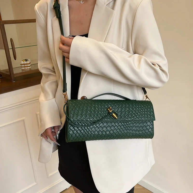 

Модная женская сумка, элегантная кожаная сумка через плечо с опцией через плечо, шикарная большая сумка люксового бренда