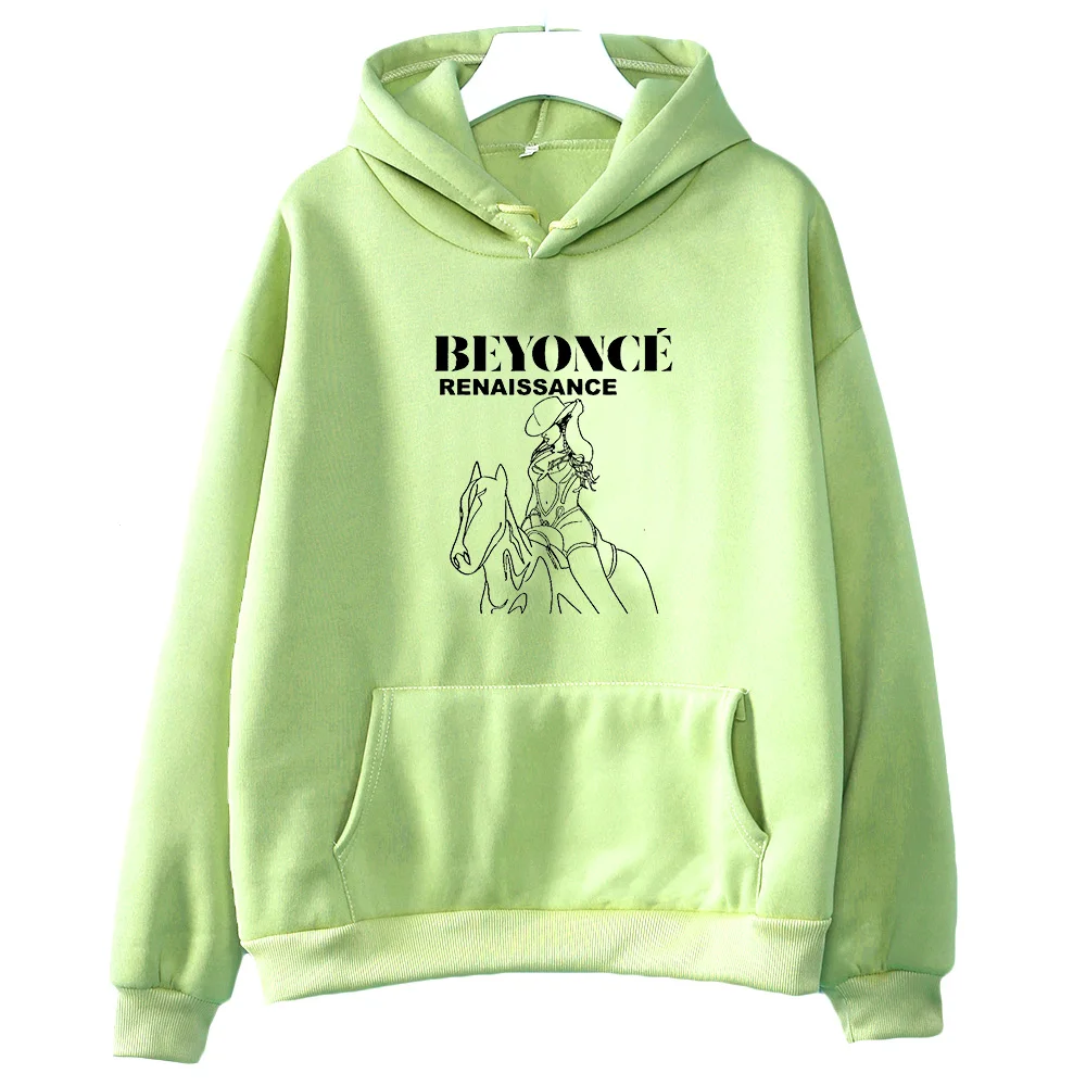 Beyonce-sudadera con capucha Funko Pop para Mujer, sudadera informal de cuello redondo con bolsillo, Ropa con estampado de vellón, sudadera suave