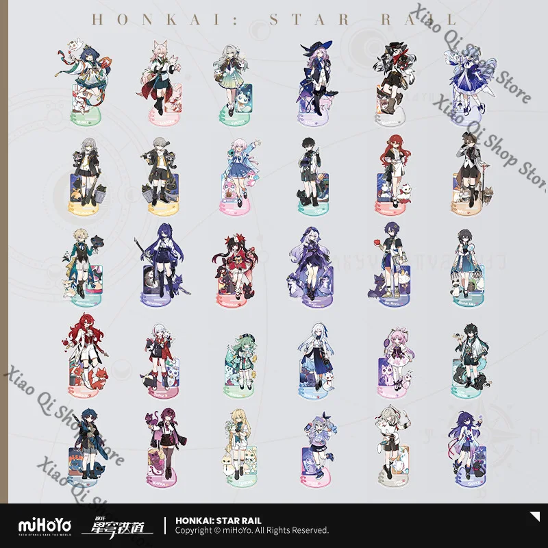 Honkai: Star Rail Little Dot Cat Katze Serie Cartoon süßes Acryl-Stehschild offiziell Original Second Edition Sammelgeschenk