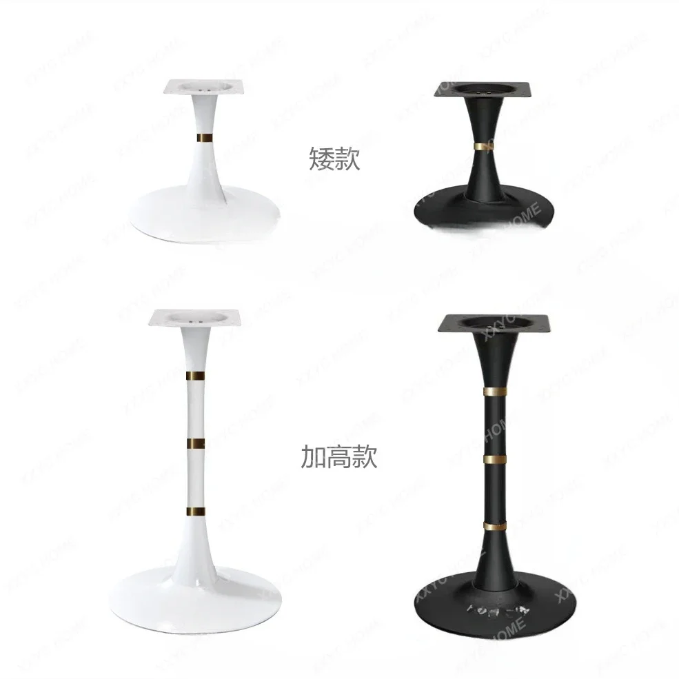 Tulip table leg bracket, small waist, table legs, light luxury, round table negotiation table, speaker base, rock plate edge, se