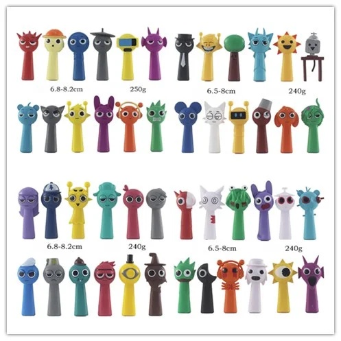 

12Pcs/Set Sprunki Figures Toy Incredibox Sprunki Action Figure Garden Of Banban Figurines Sprunki Pvc Doll Ornament Kids Gifts