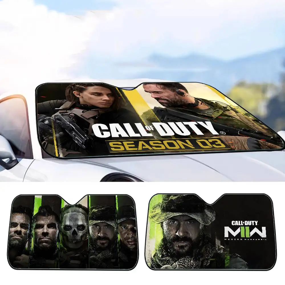 

Game C-Call-Of-Duty Car SunShade Car Window Sunshade Sunblock Front Windshield Hood Interior Front Baffle Double Ring Sunshade