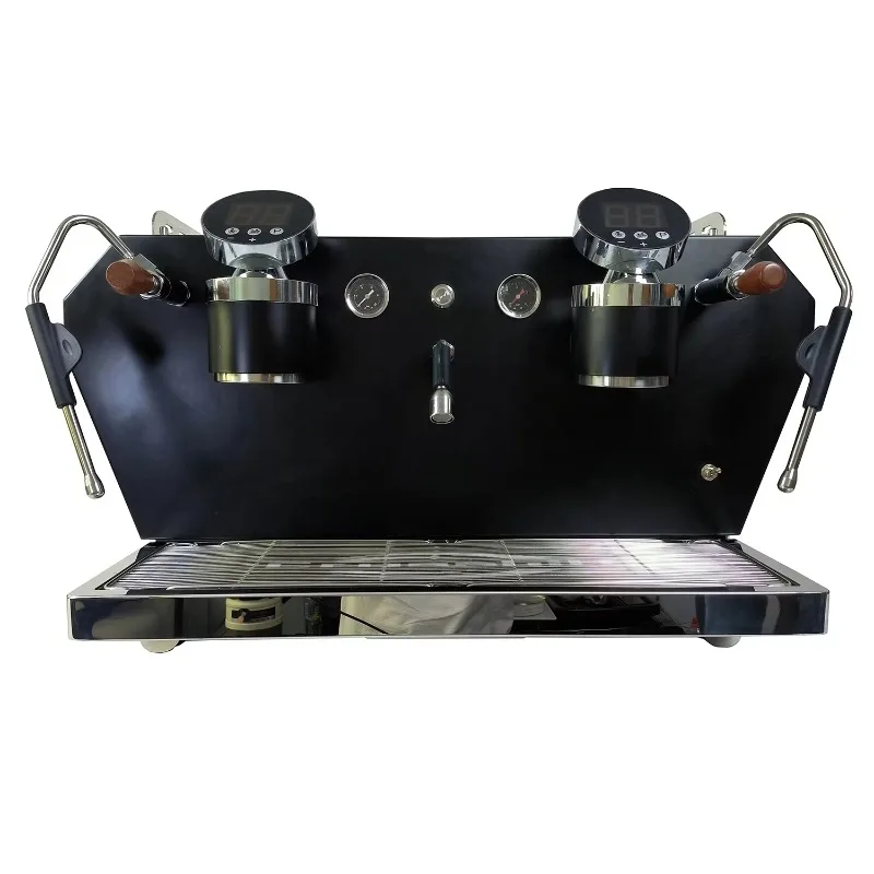 Professional Semi Automatic 12L Dual Boiler PID Temperature Adjustable Pre-Infusion Electric Espresso Coffee Maker