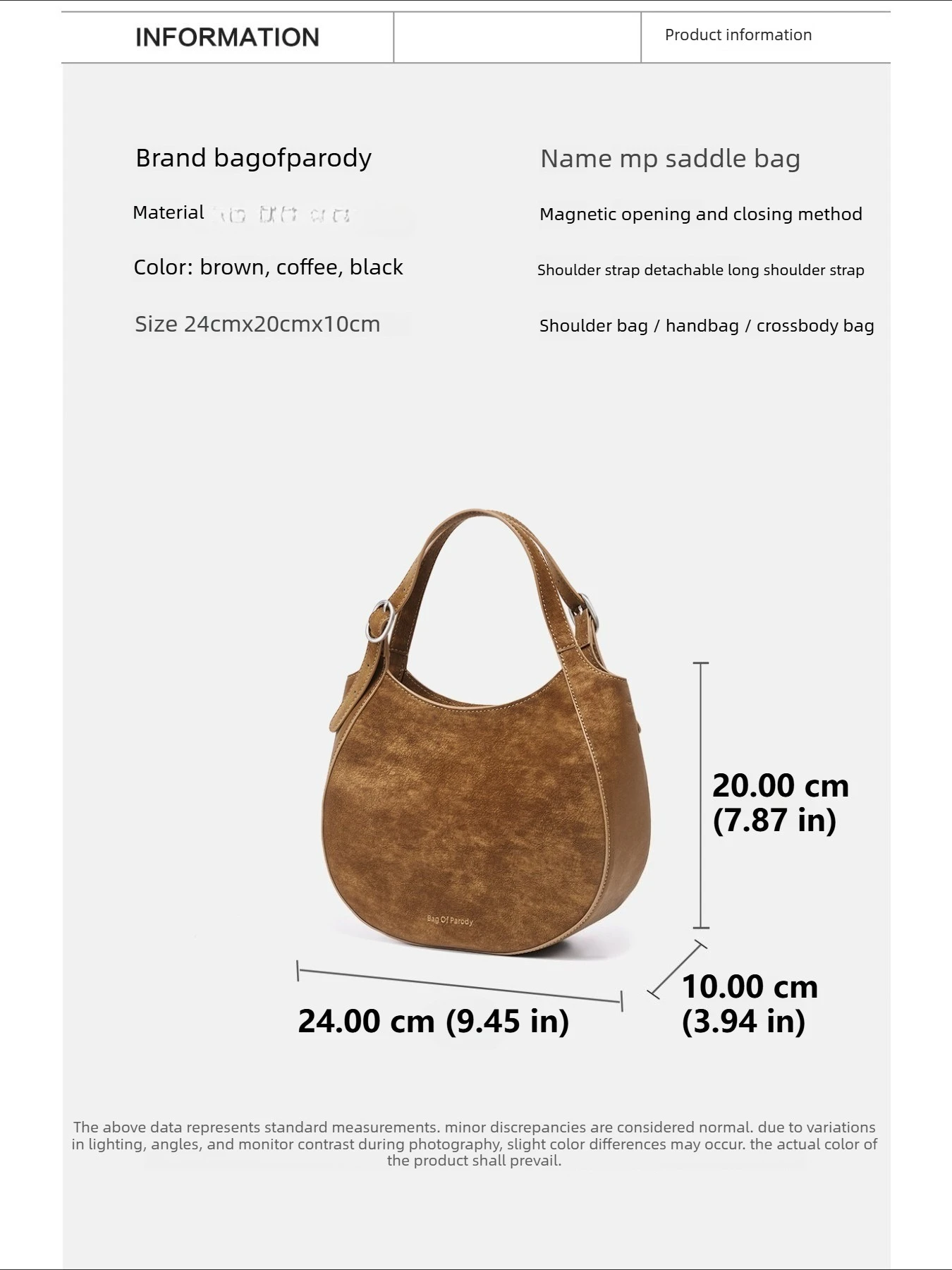 Retro light luxury high-end new solid color bucket bag, convenient one-shoulder messenger bag for going to work and shopping
