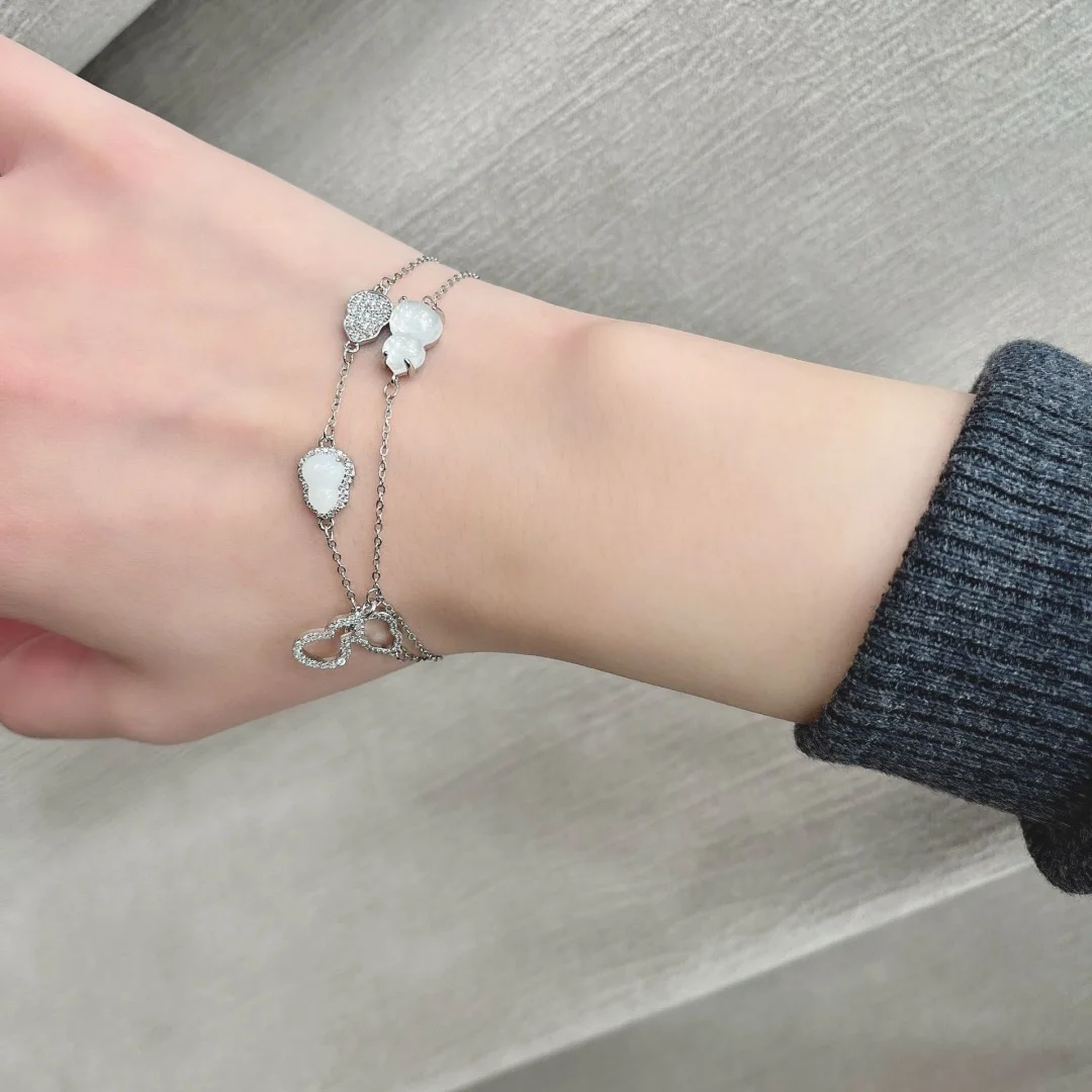 

DUTRIEUX Trendy Fashion Temperament Small Gourd Bracelet For Women Personality Charm Aesthetics Hand Decoration Chain Jewelry