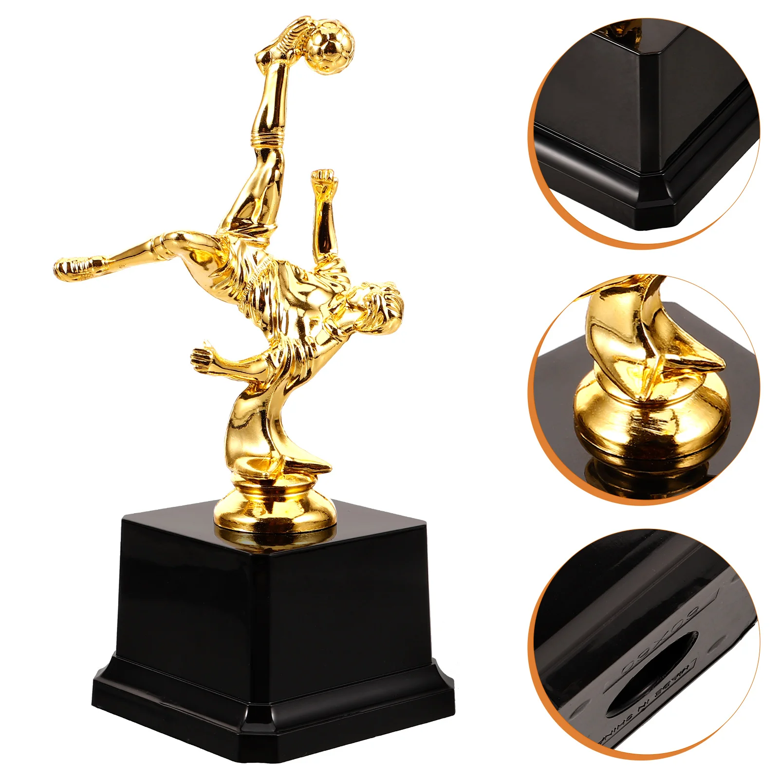 Trophy Football Soccer Cup Match Small Exquisite Delicate Decor Plastic Desktop Award