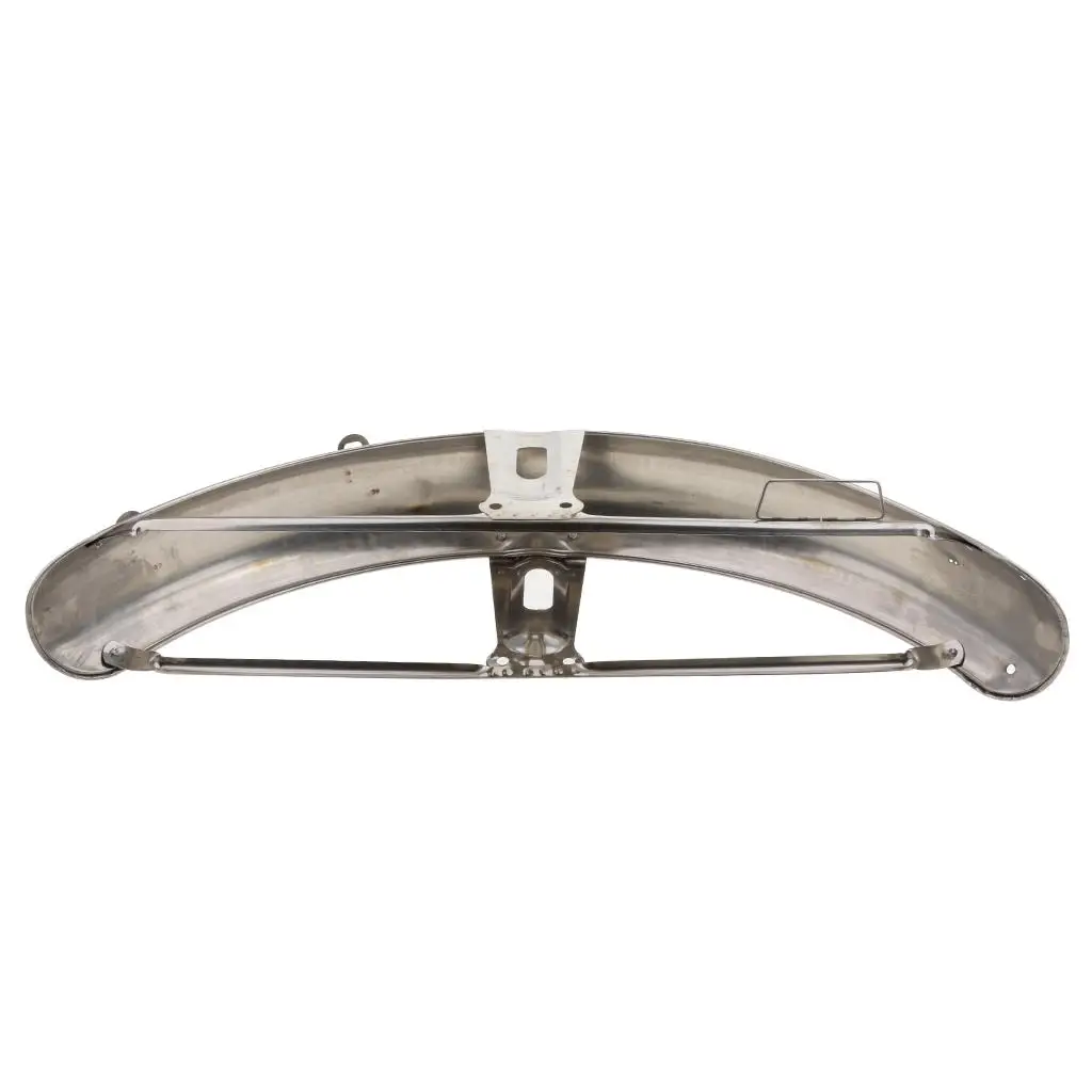 Chrome Front + Rear Mudguard Metal Steel for CG125 (58cm+55cm) image 4