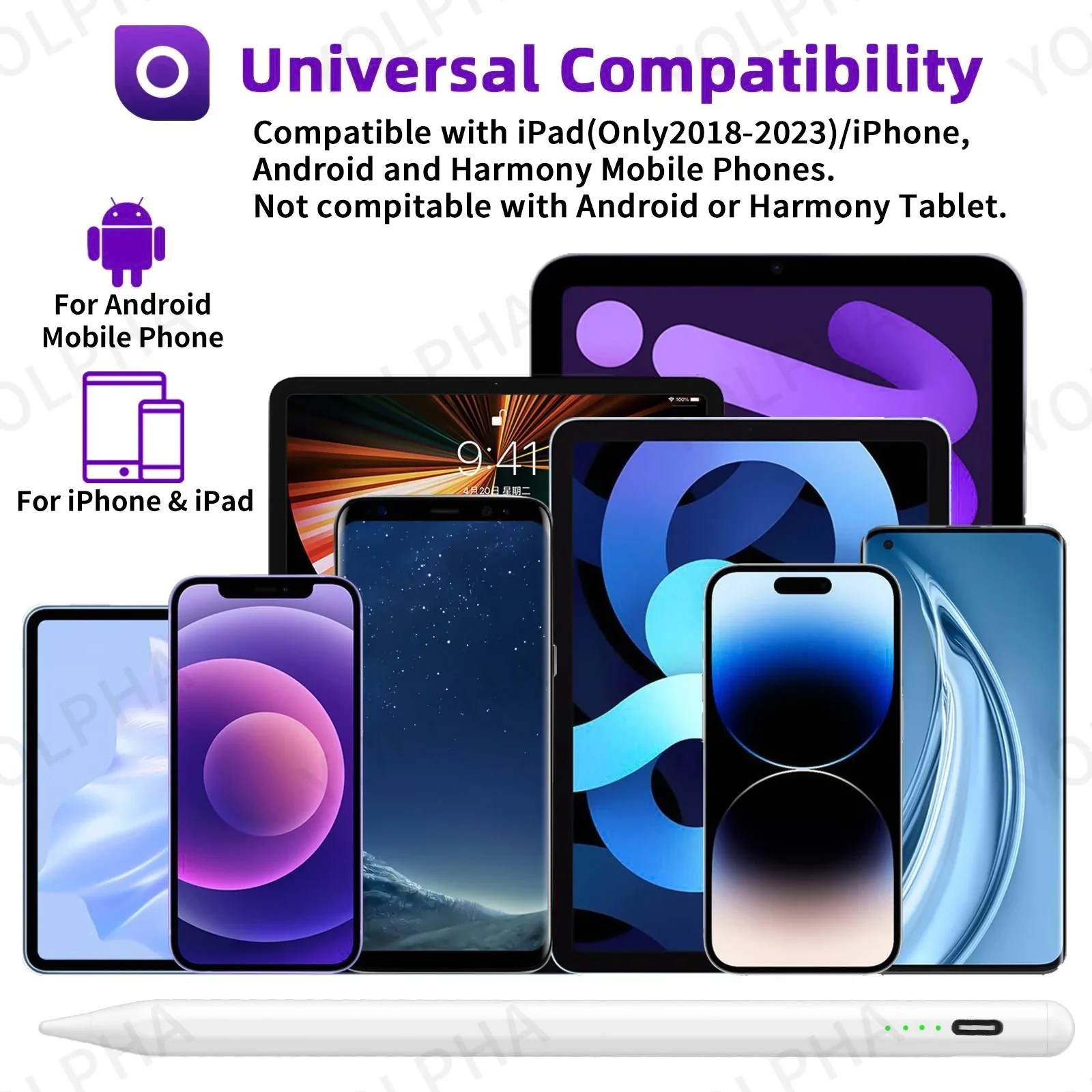Universal Stylus Pen for Android IOS Touch Screen Capacitive Pen for iPad for Apple Pencil Drawing Pen For Huawei Xiaomi Phone image 6