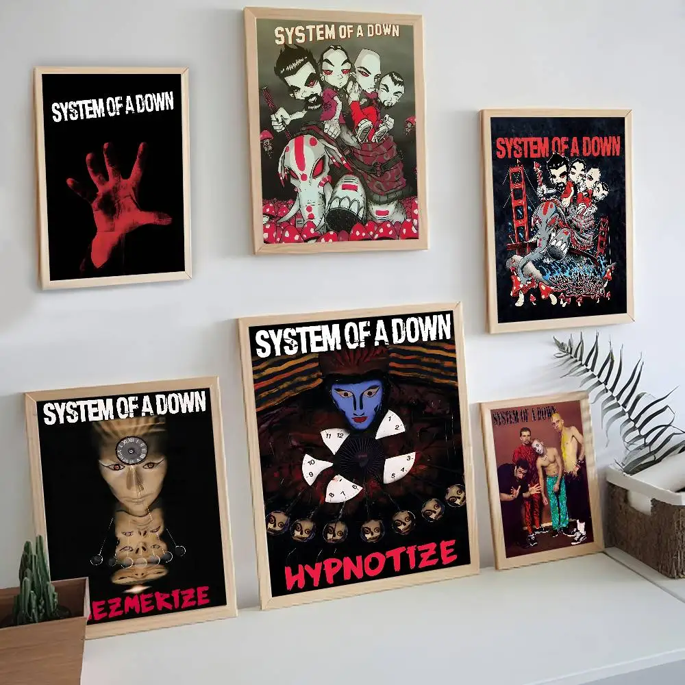 S-System Of A D-Down Band Self-adhesive Art Poster Whitepaper Prints Posters Artwork Aesthetic Art Wall Painting