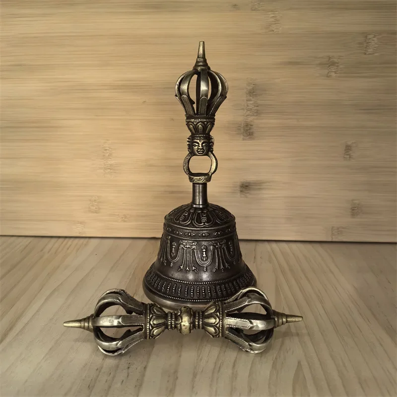 Copper Bell Meditation Accessories Nepalese Hand-carved Rattle Yoga Bell  Sound Healing Musical Percussion Instruments